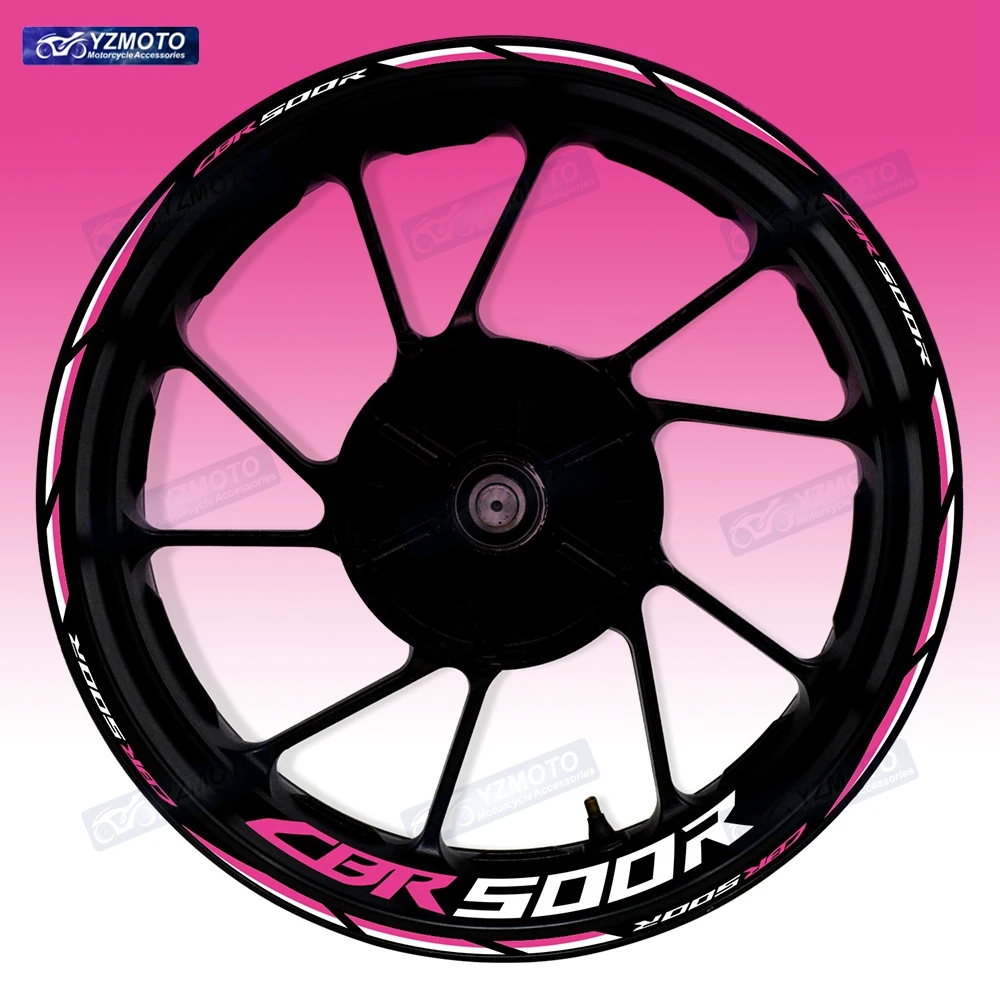 

Для Honda CBR500R CBR 500R мотоцикл 17-дюймовое переднее и заднее колесо гоночная наклейка светоотражающая декоративная ступица в полоску наклейки на обод