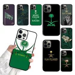 Etui na telefon z flagą Arabii Saudyjskiej do iPhone'a 15 16 SE2020 11 12 13 14 Pro Max Mini Cover do iPhone'a Max 6 7 8 Plus coque Fundas