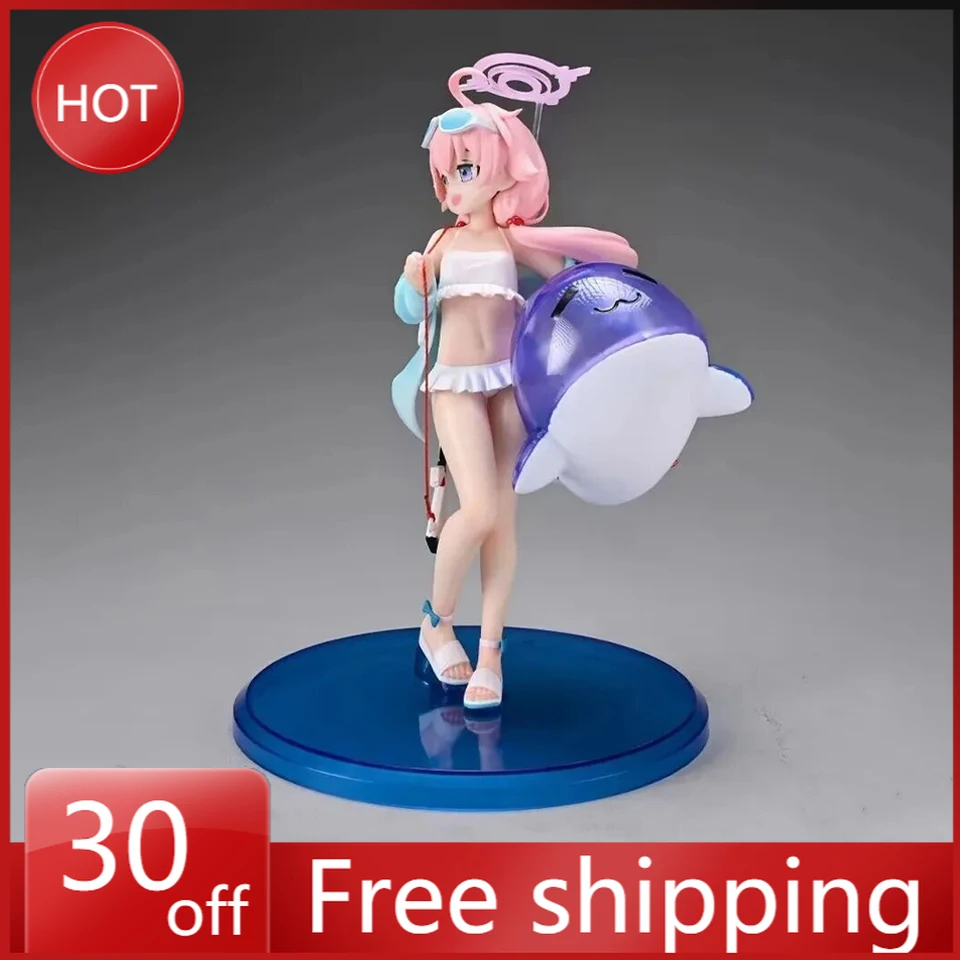 Blue Archive Anime Figure Takanashi Hoshino Swimsuit Statue Action Figure Hot Girl Collection Ornaments PVC Model Doll Gift Toys