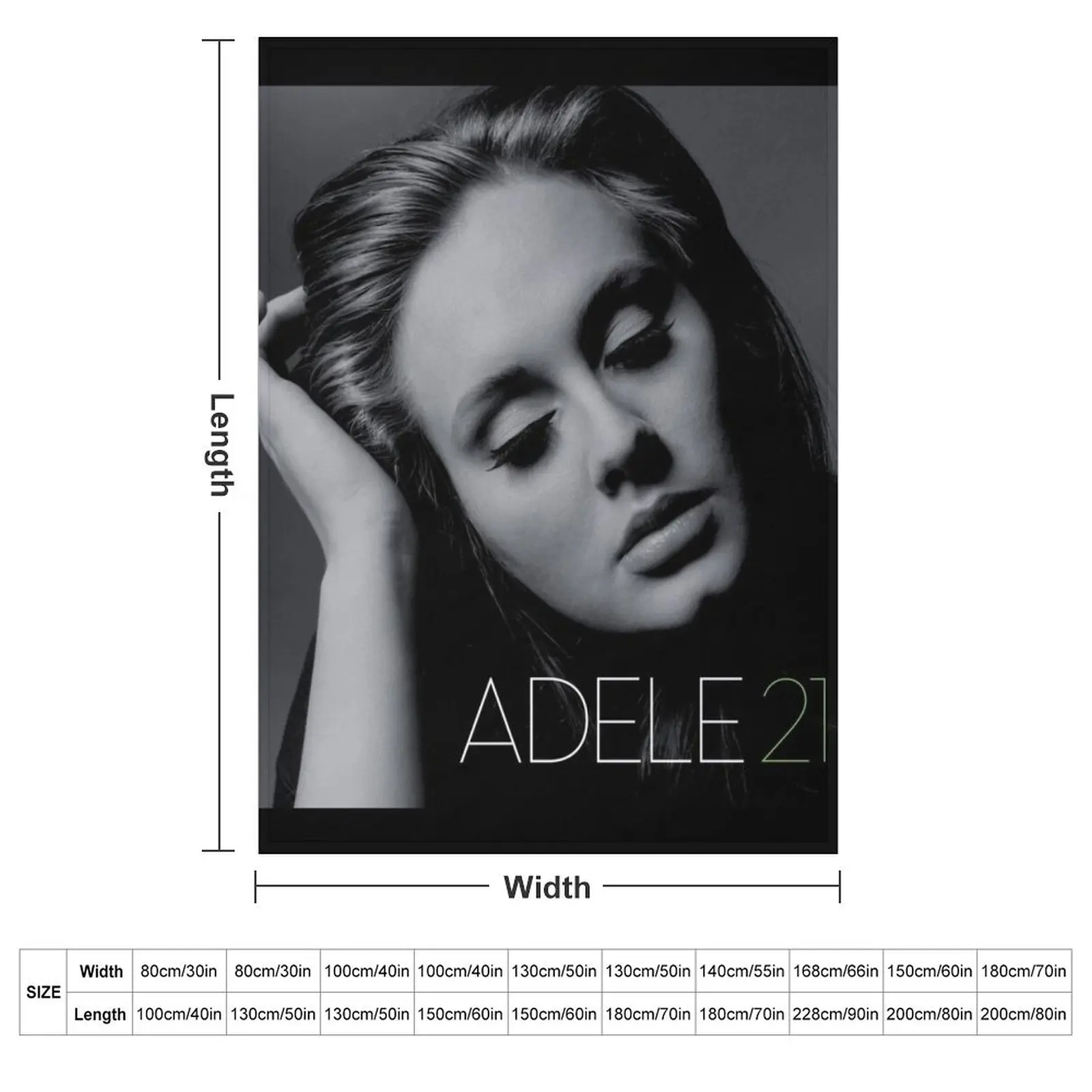 ALBUMS || ADELESINGERS || 03 POSTER Throw Blanket couch cozy soft plush fuzzy picnic outdoor blanket