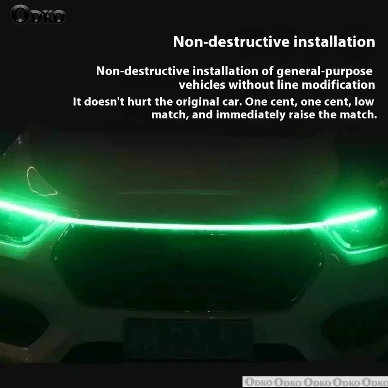 ل 	 بنز CLA 200 	 2013-2025 ترقية جديدة LED النهار تشغيل ضوء المسح بدء غطاء السيارة DRL دليل ديكور المحيطة مصباح 12 فولت