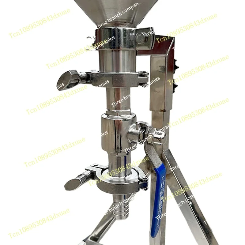 Extra Large Diameter Funnel with Control Switch Liquid Powder Paste Filling Material Bucket Rack Pepper Sauce Quantitative