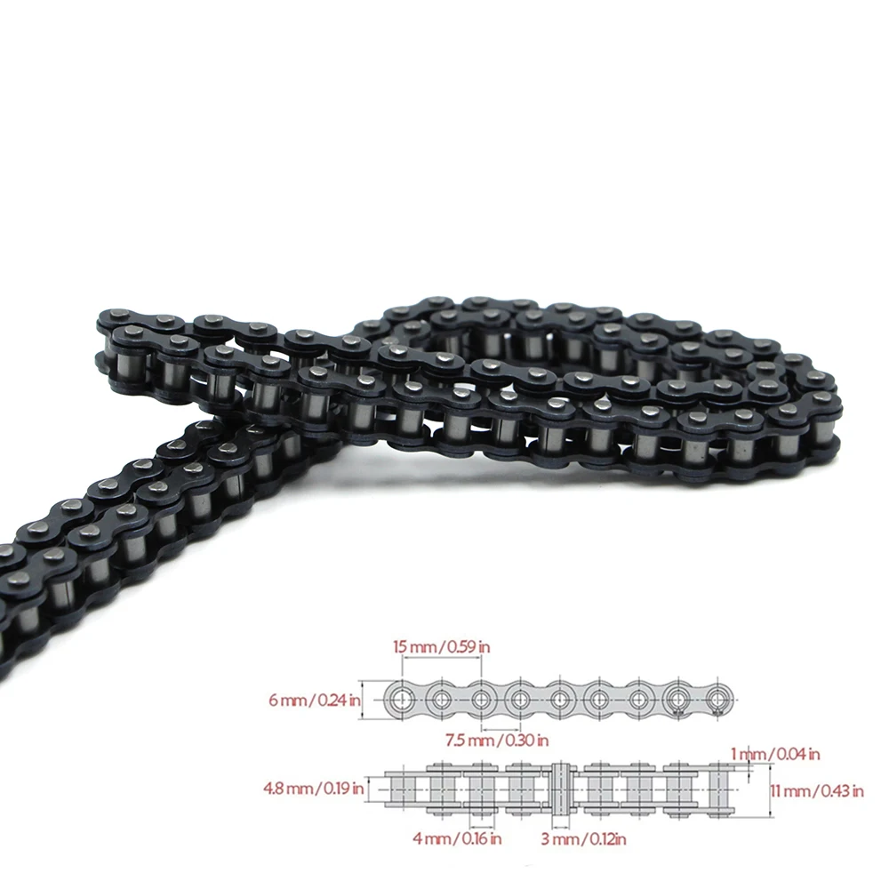 219H Reinforced Drive Chain 92/126/138 Link Transmission Chain for TKM Rotax Go Kart Racing Kart Motorcycle Accessories