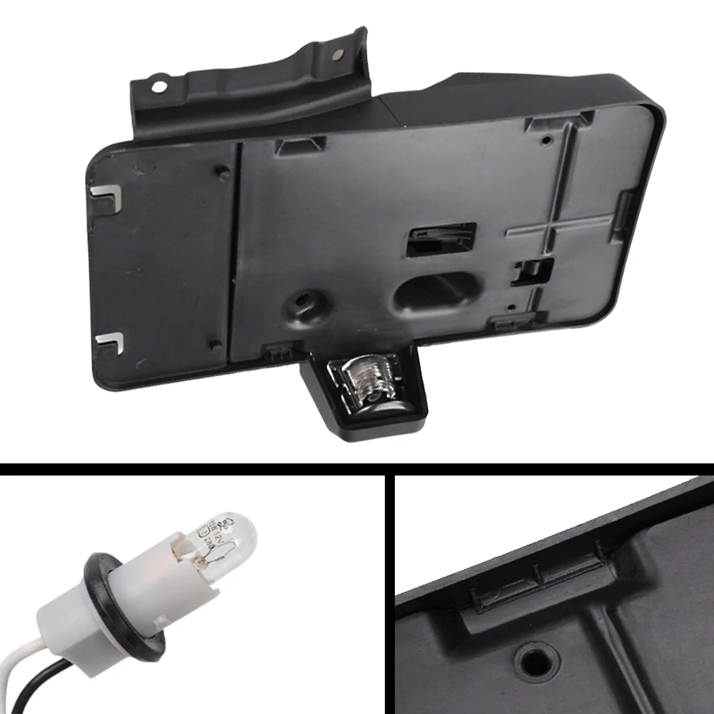 Car Rear License Number Plate Tag Holder with Light Licence For Jeep Wrangler Jk 2007 2008 2009 2010-2017 2018 Car Accessories