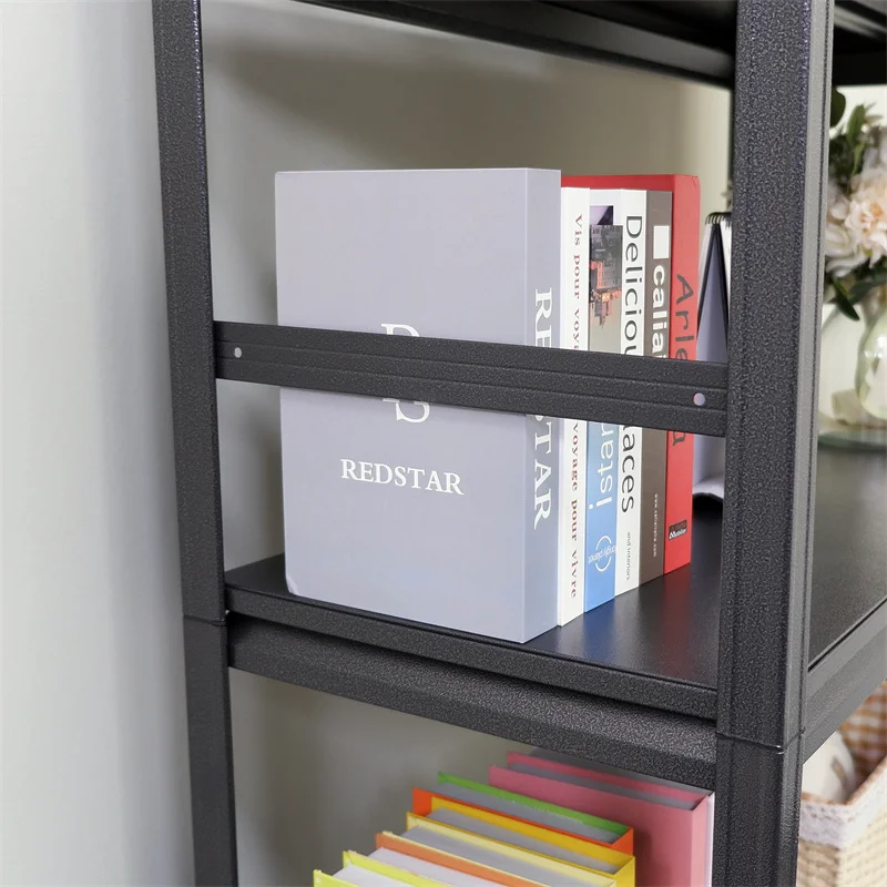 Light Duty 5-Layer Garage Shelving Metal Shelf Boltless Steel Storage Rack with Powder Coating Finish for Warehouse and Basement