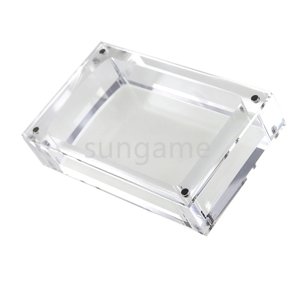 1 zestaw przezroczystych akrylowych pudełek magnetycznych do przechowywania i ekspozycji konsoli Gameboy GB GBA GBC GBM GBP GBA SP GW — zdjęcie produktu 3