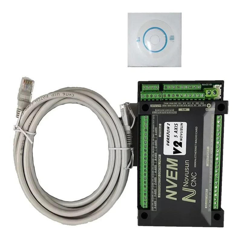 NVEM CNC controlador de movimiento 200KHz Nvemv2.1 actualización 3 4 5 6 ejes Mach3 tarjeta de Control interfaz Ethernet