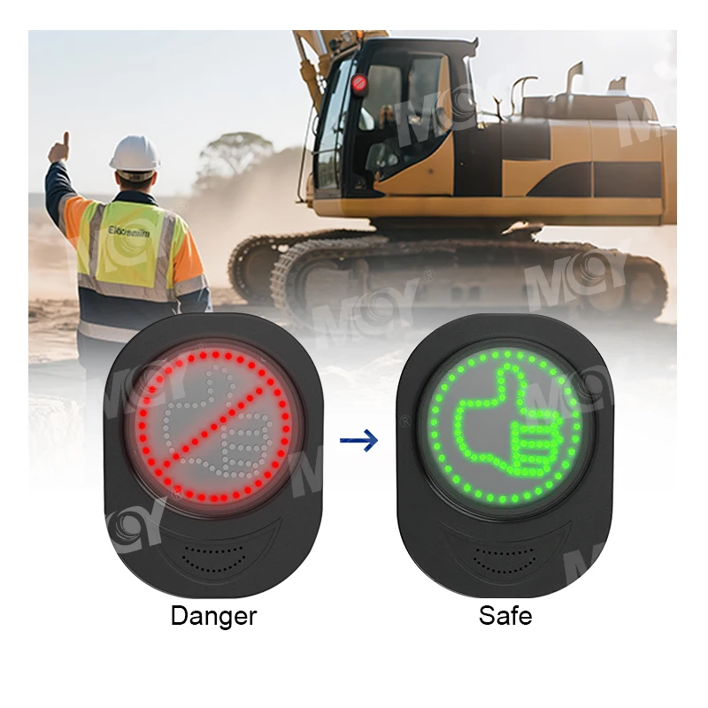 2026 MCY IP67 Waterproof Visual and Audible Alert Thumb up Safety LED Display for Construction Industry