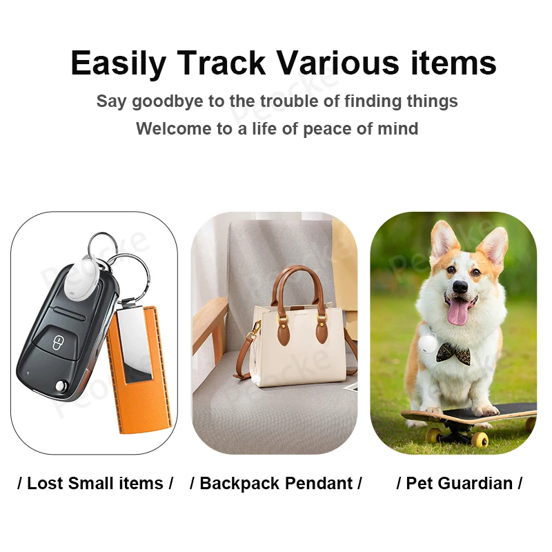 Locator Tag With Apple Find My GPS Smart Tracker Bluetoot Anti Lost Alarm Wireless Finder Dog Pets Child Bag Wallet Key