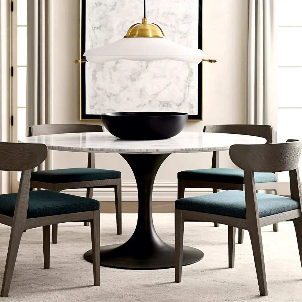 Sigma Vintage Soft Home Dining Room Set Modern Minimalist Marble Metal Table Natural Carved Indoor Massage Storage Home Hotel