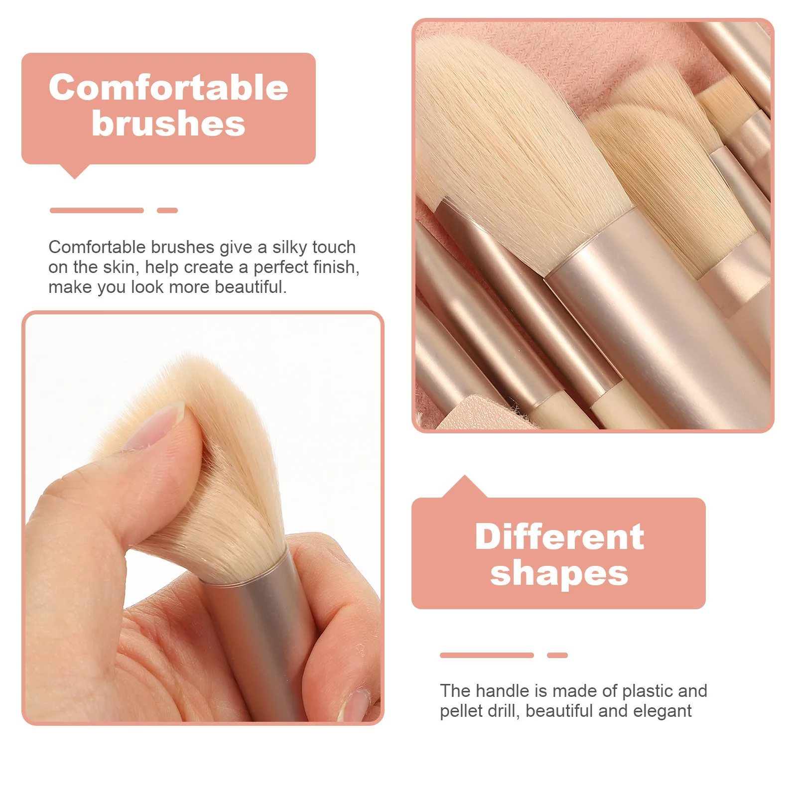 1 Set Of Makeup Brush Set Professional Brushes For Blush Face Powder Lip Eyeshadow Portable Travel Tool Women Beauty