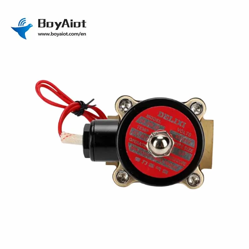 วาล์วโซลินอยด์ทองเหลือง BoyAiot ขนาด 1/2 นิ้ว แบบ 2 ทาง ซีล NBR ป้องกันการรั่วซึม สำหรับน้ำ น้ำมัน ใช้ในอุตสาหกรรม ครัวเรือน และระบบชลประทาน แบบปิดปกติ