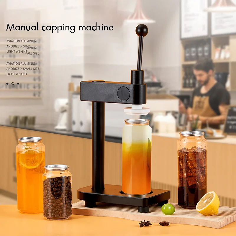 Hand-operated Can Sealer Portable Bottle Capping Machine Manual Closing Tool for Craft Beverage Home Brewing，Capping Machine