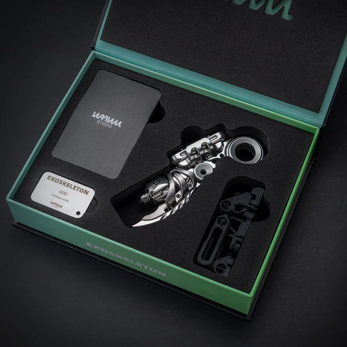 メーカー正規品　WANWU EDC チタン合金 伴身骨フルセット 新品未開封 WANWU EDC 外骨格機械式磁気スライダーそわそわおもちゃ大人の感覚