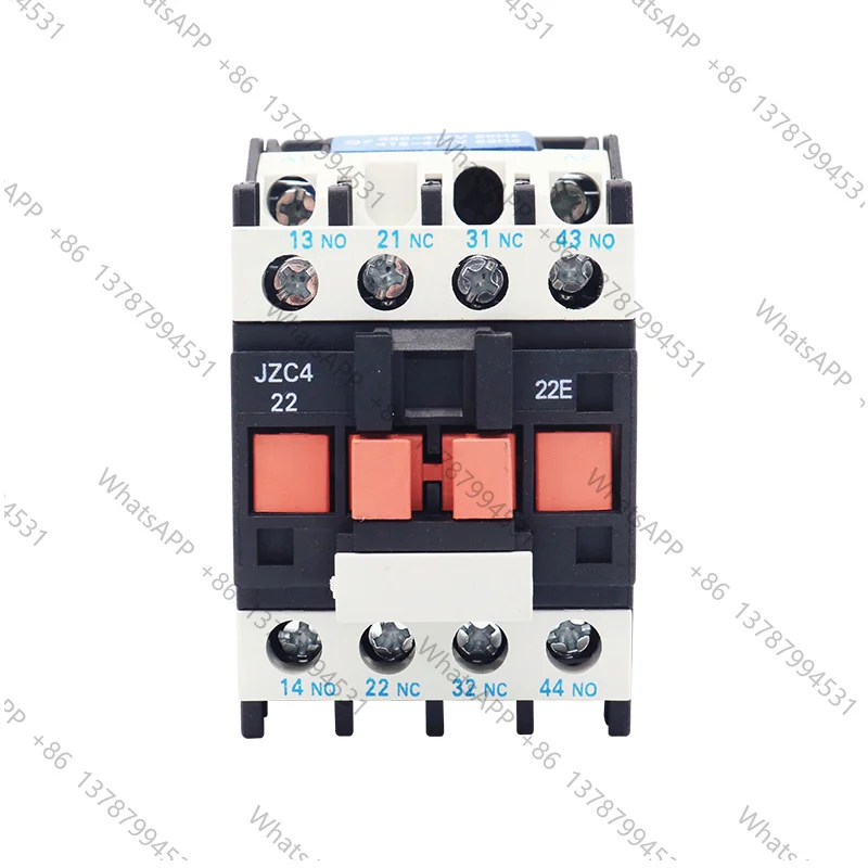JZC4-22 31 40 04 13 Intermediate Relay 16A Two Open 50 60Hz Coil 20A 2P Three Pole 2NO 2NC AC Contactor