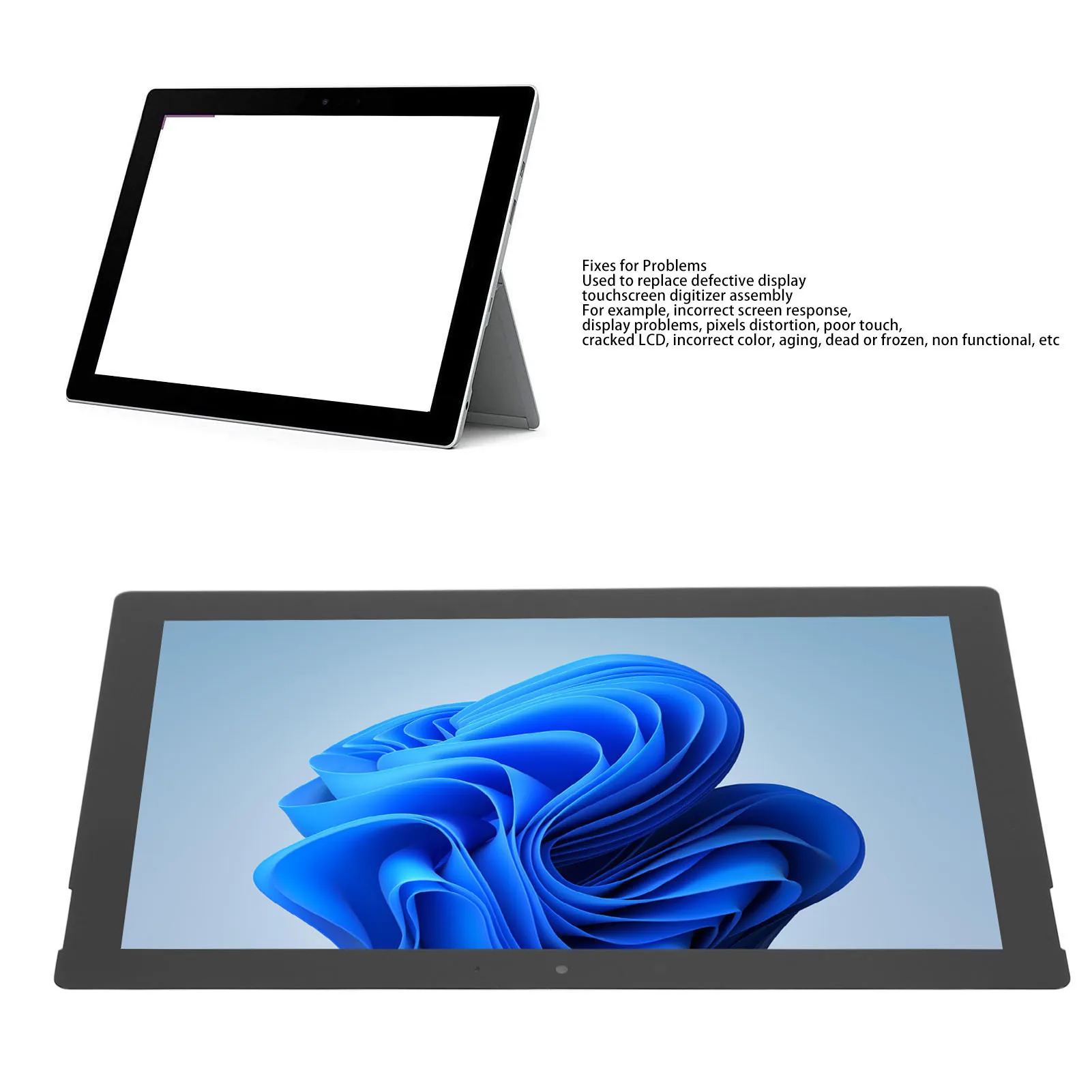 

Tablet Replacement LCD Screen High Brightness 10.8 Inch 1645 LCD Display Assembly Easy Installation with Adhesive Tape for RT3