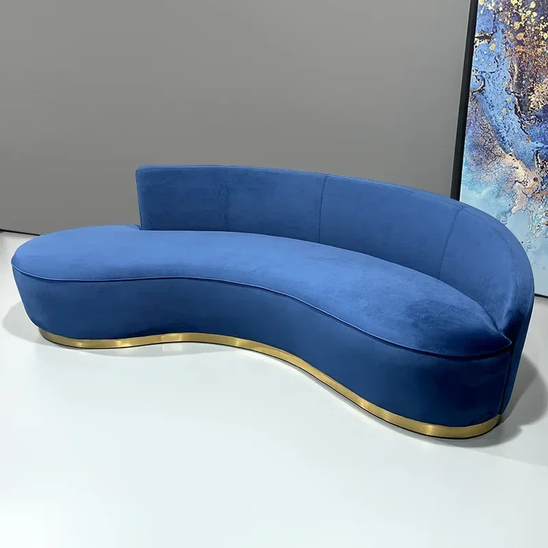Simple special-shaped sofa, simple living room creative curved lazy sofa