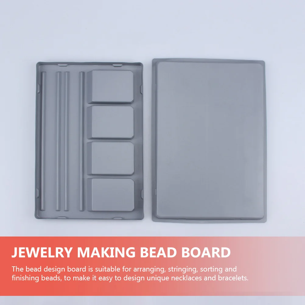 

Plastic Bead Design Tray Necklace Bracelet Making Table Stringing Sorting Measuring Board Craft Jewelry Tools Durability Easy