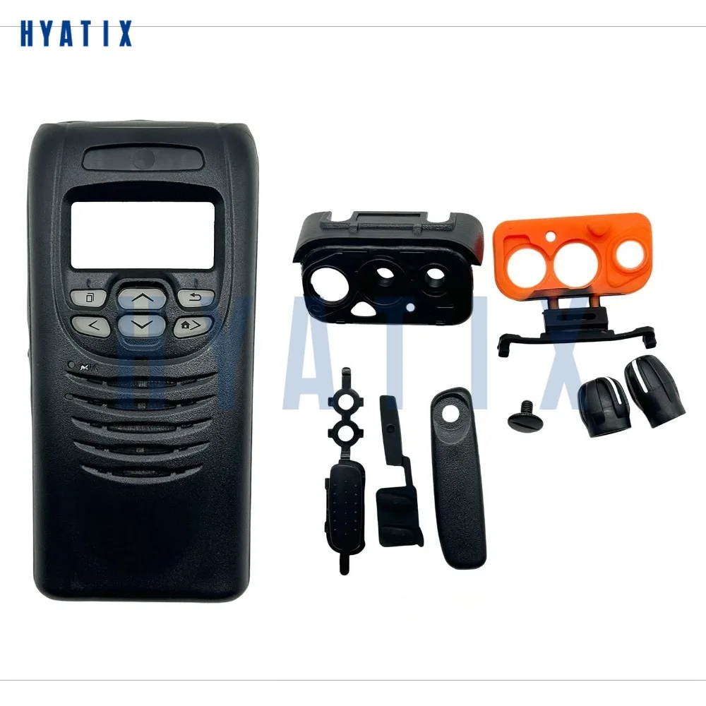 Front Housing Case Limited-keypad with Knob Dust Cover for Kenwood NX300 NX-300 Handheld Radio Replacement Repair Parts