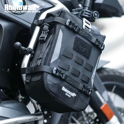 Rhinowalk Motorcycle Bumper Bag 6L Waterproof Motor Crash Bar Bag With Inner Support Board Back Panner Side Pack Travel Luggage