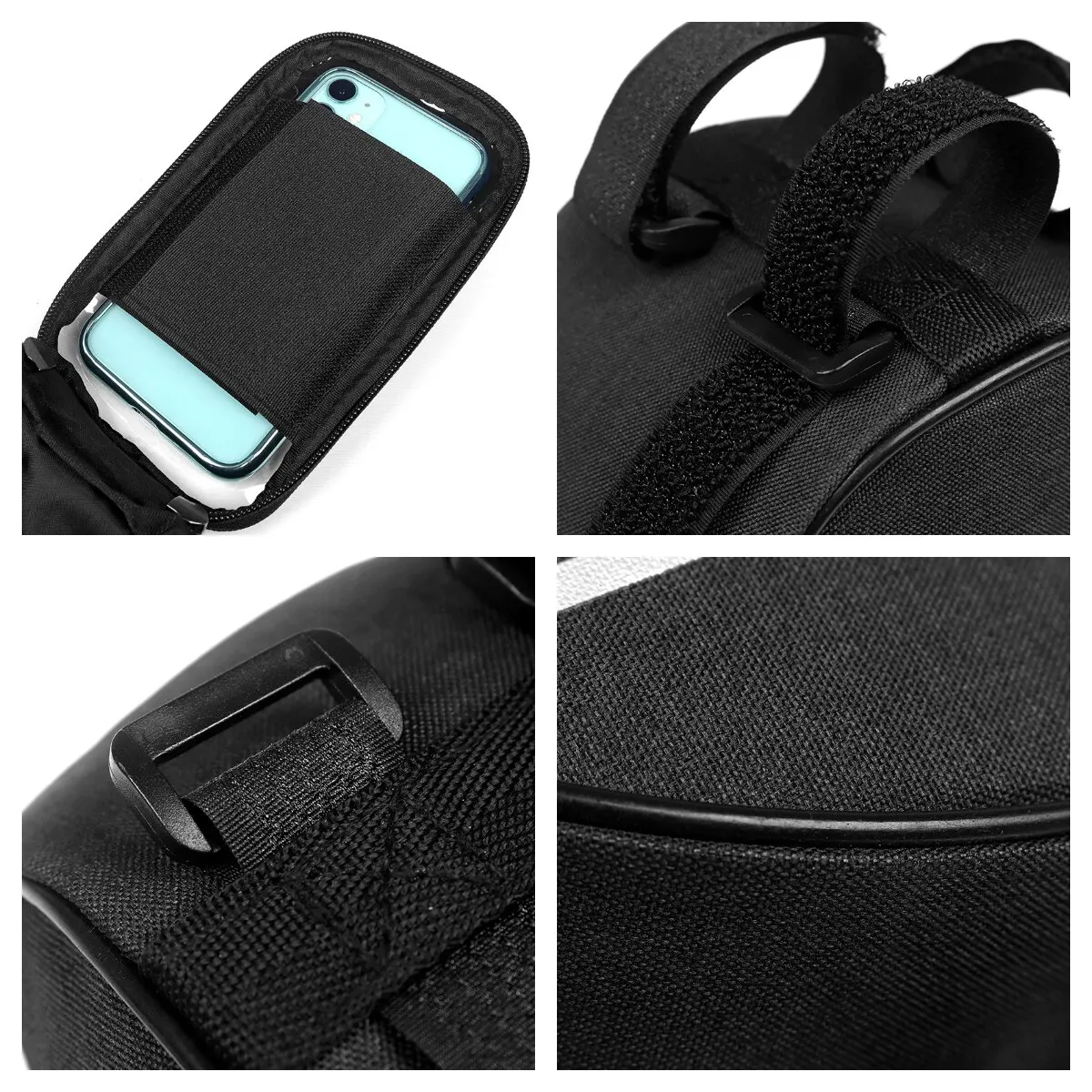 Bicycle Bag 1L Frame Front Top Tube Bike Bag Handlebar Mtb Touch Screen Cycling Bag Phone Holder Bicycle Accessories