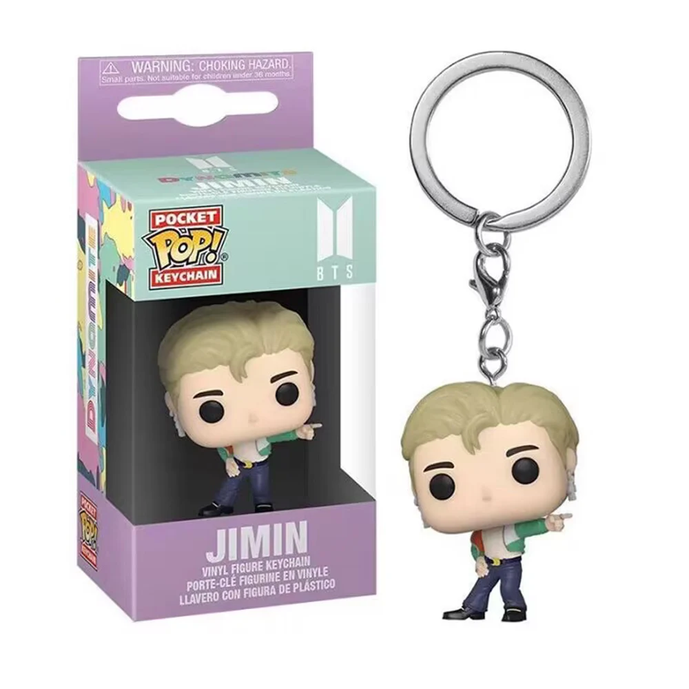 LLavero de bolsillo POP de juguete para hombre, equipo RM SUGA JUNG KOOK JIMIN Jin V J-HOPE, llavero Pop de bolsillo, colección de figuras de vinilo, Juguetes