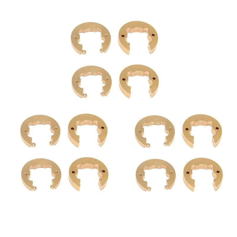 6X Brass Wheel Counterweight Balance Weight For CROSS RC AT4 JT4 1/10 RC Crawler Car Upgrade Parts Accessories