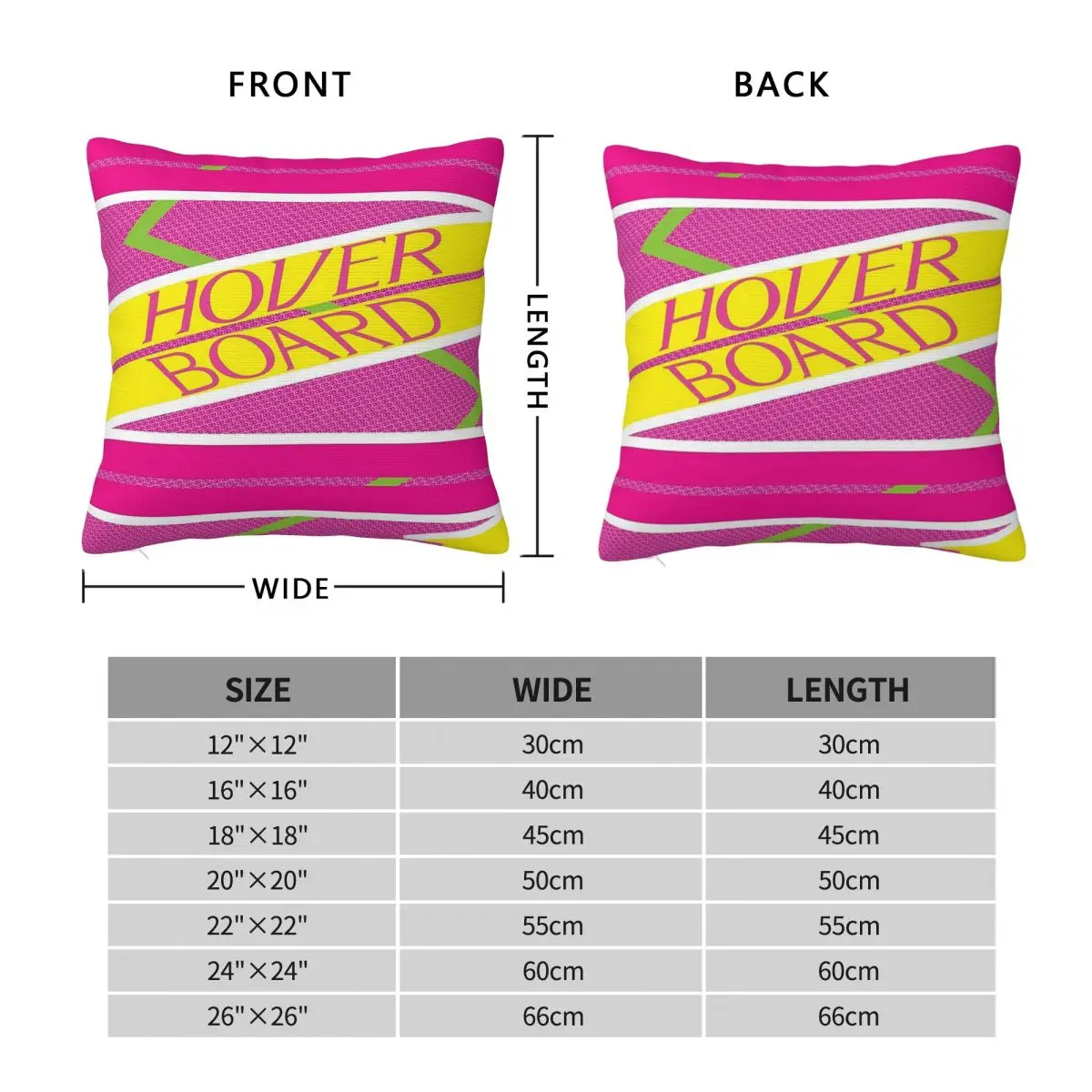 Hoverboard Self-balancing Scooter Pillowcase Polyester Linen Velvet Printed Throw Pillow Case Home Cushion Cover Wholesale