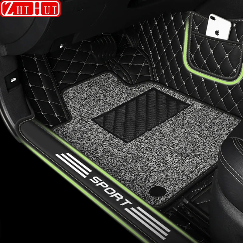 For Geely Coolray 2024 2023 Restyling 2020-2022 Car Floor Mats Double Layer PU Leather Foot Pads Interior Floorliner Accessories