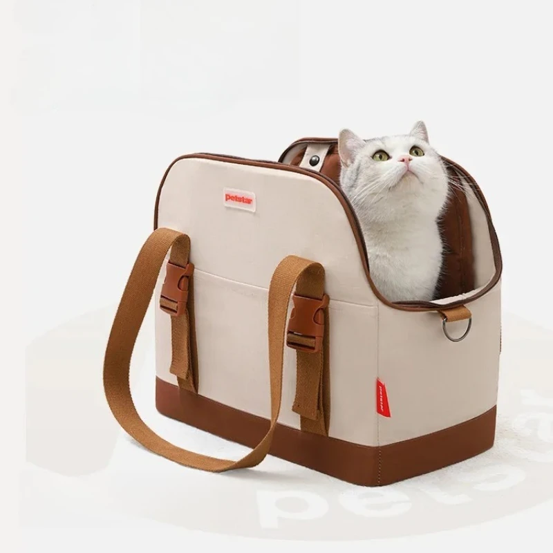 

Multifunctional Pet Backpack - Lightweight & Foldable Cat Carrier with Ventilation Mesh, Shoulder Bag for Travel