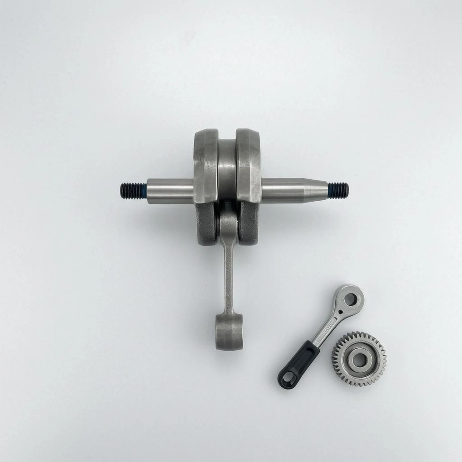 

Brush Cutter Crankshaft Machined Finish Trimmer Crankshaft Replacement Part Silver-Gray Long-Lasting