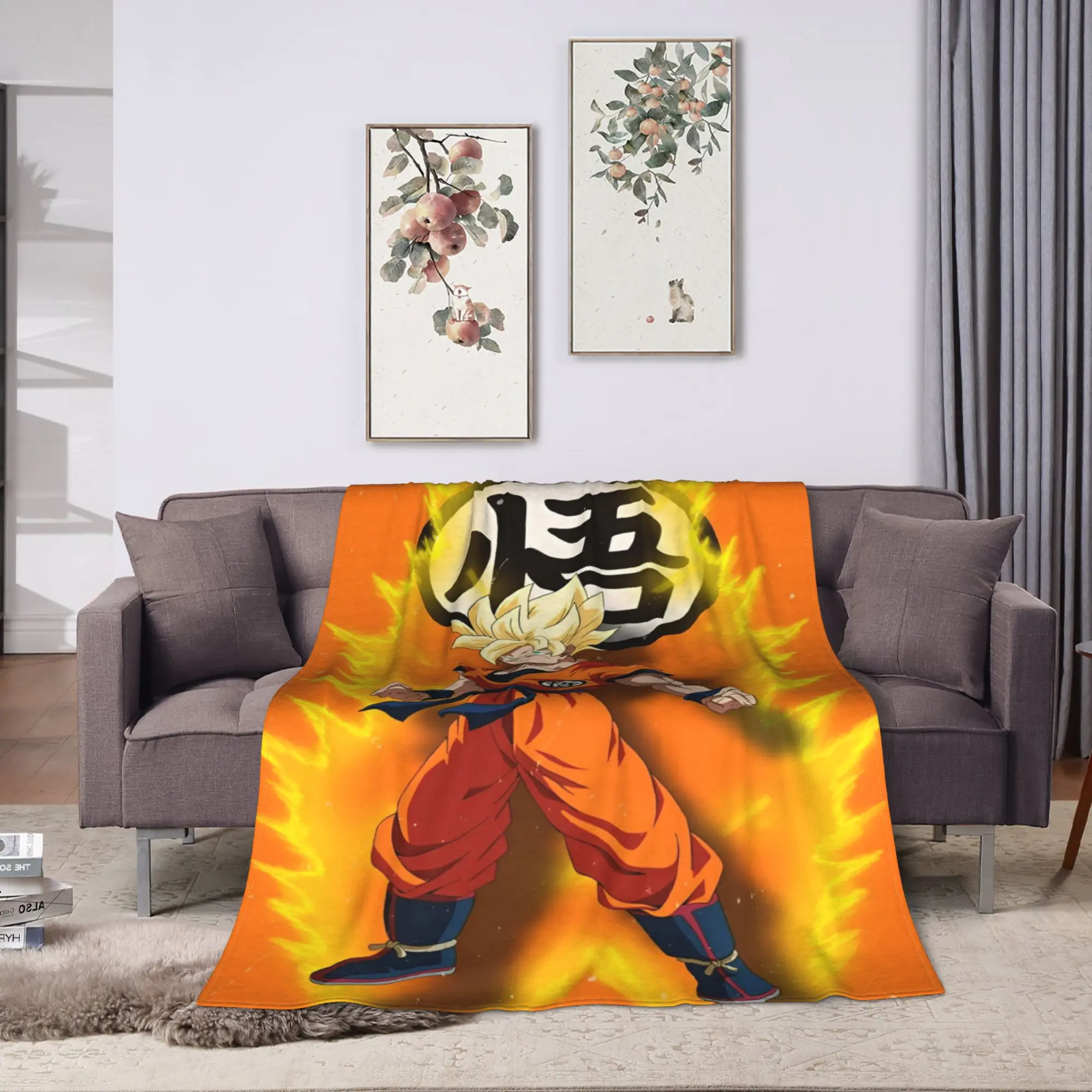 Anime D-Dragons B-Balls (14) Soft Blanket Travel Office Plush Throw Blanket Novelty Couch Chair Flannel Bedspread Sofa Bed Cover