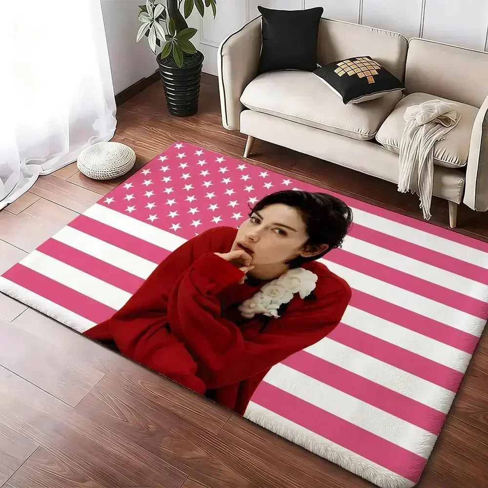 Singer G-Gracie Abrams Daughter From Hell Floor Mat Soft Thickened Non-Slip Bedroom Living Room Door Mat Home Flannel Rugs