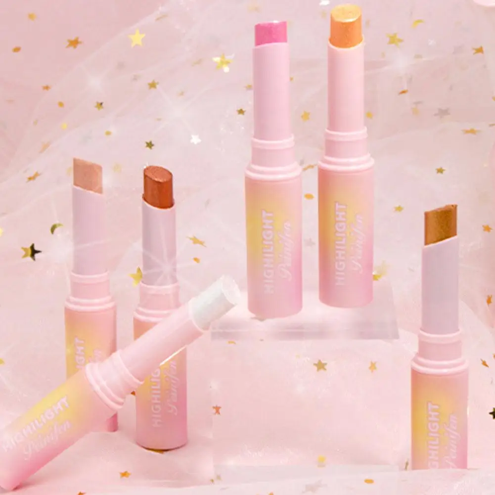 Blendable Crystal Jelly Shimmer Highlighter อายแชโดว์ Lip Contour Eye Brightening Stick Shimmer Shadow Shiny Balm Fac K4Y6