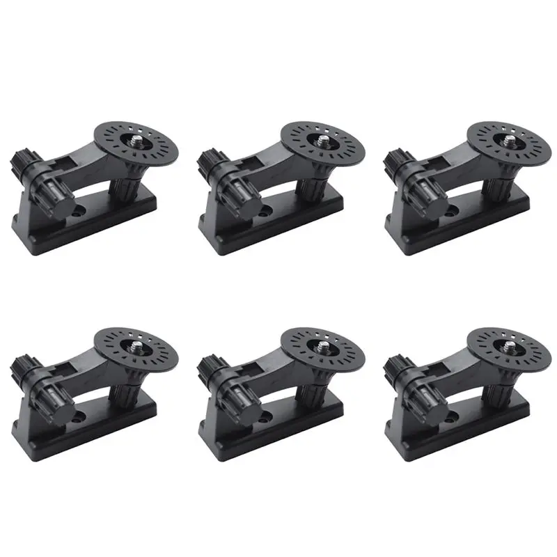N82R 6X Wall Mount Bracket Cam Holder 180 Degree Adjustable For Cloud Camera 291 Series Wifi Home Security Camara(Black)