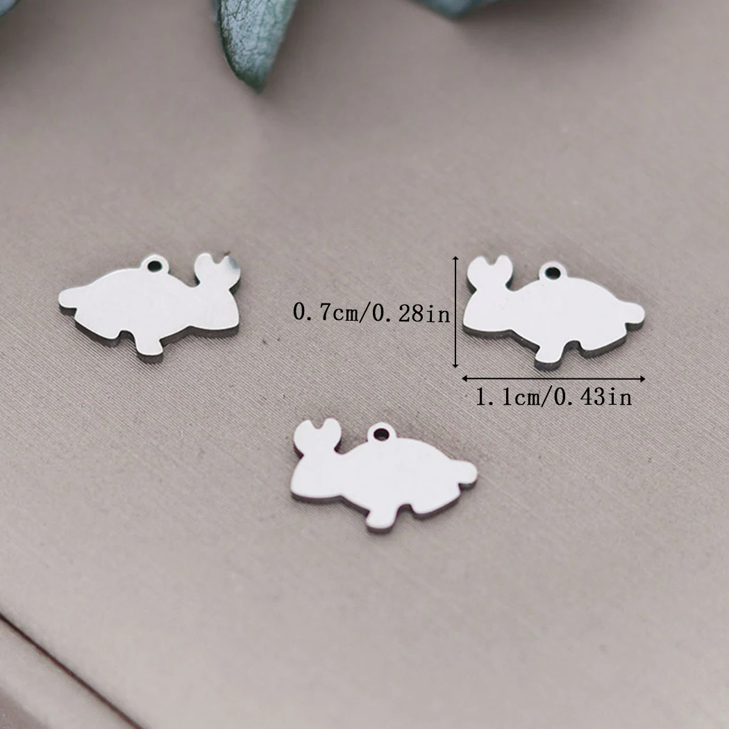 3pcs Small Rabbit Charms For Jewelry Findings DIY Cartoon Animal Charms Necklaces Pendants Earrings Making