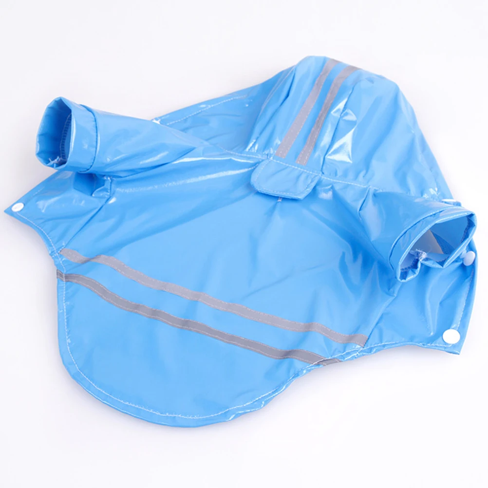 

Pet Dog Raincoat Hooded Lightweight Waterproof Red Size Stylish Unique Look Keep Pets Dry Wet Rain Jacket