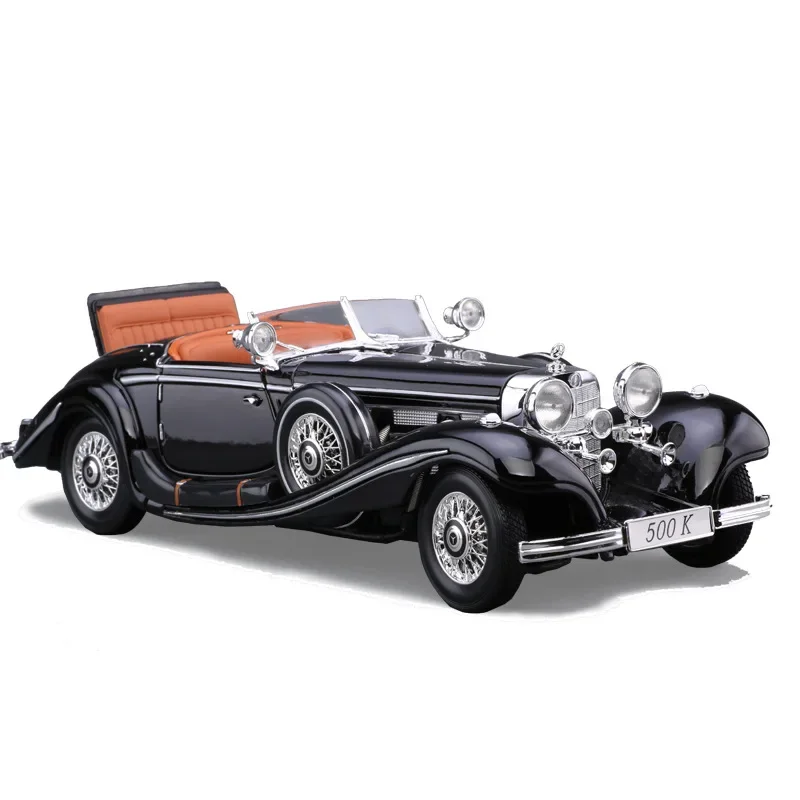 Maisto 1:18 1936 Benz 500k Vintage Car Classic Auto Metal Alloy Diecasts Car Model Vehicles Toys Kids Gift Collection B285