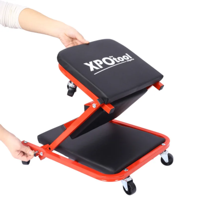 

Garage Gift 36" Z Seat 2 1 Mechanic Gifts 300 Lbs Capacity Low Profile Creeper With 6 Pcs Wheels In Garage Shop