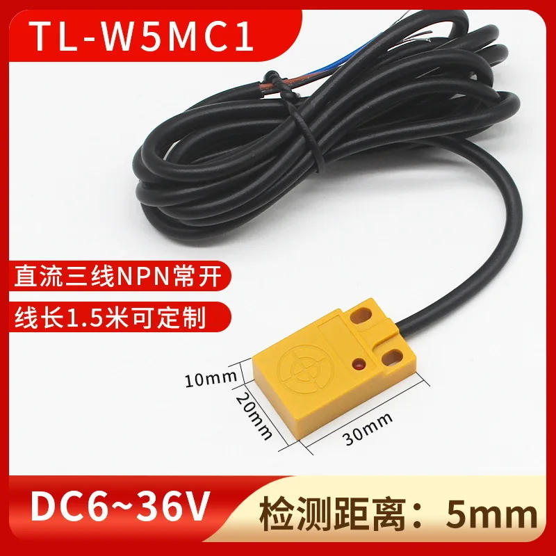 Proximity Switch TL-W5MC1 TL-W5MC2 TL-W5MD1 TL-W5MD2 TL-W5MF1 TL-W5MF2 Three Line PNP Normally Open Thickness 10MM