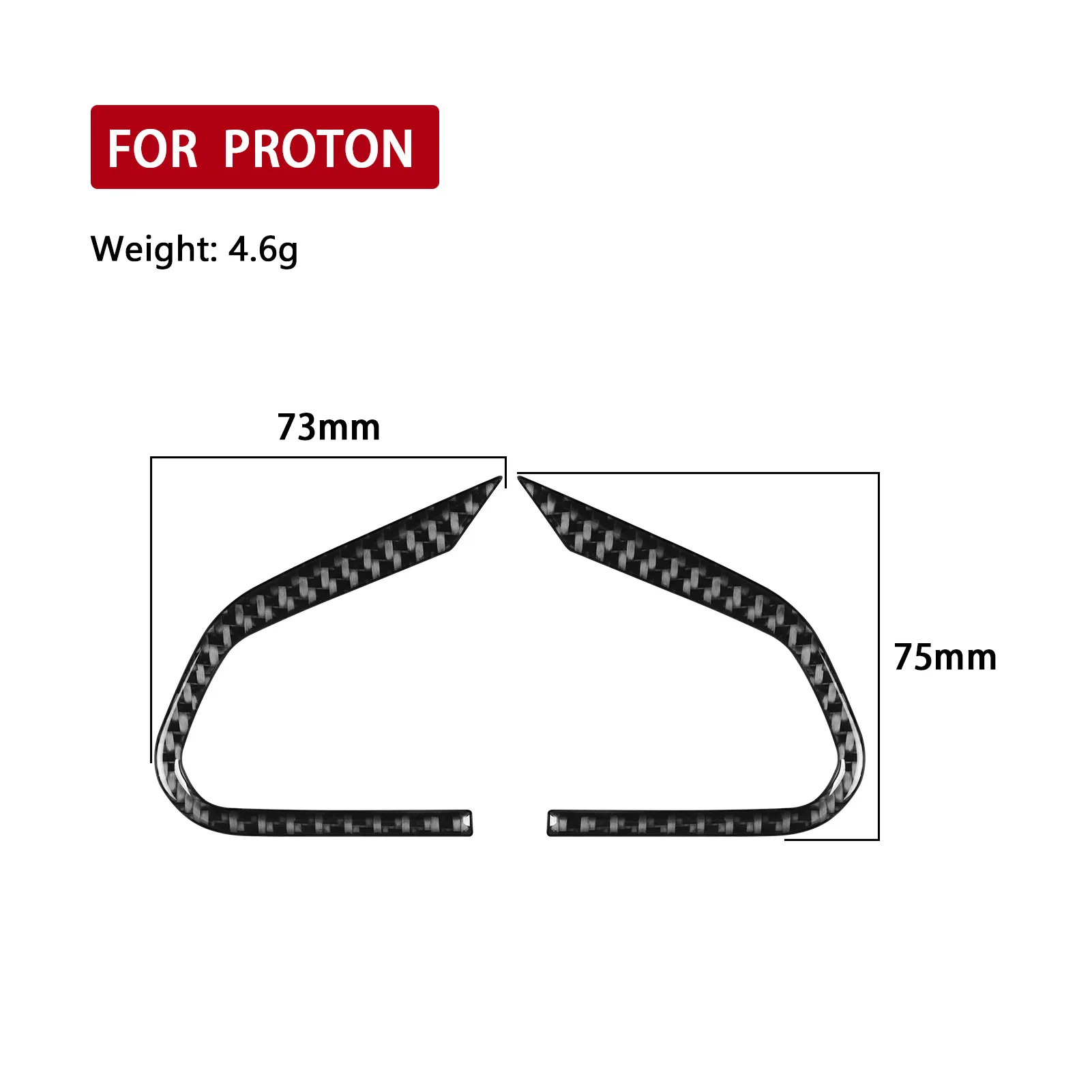 for Proton X50 for Geely Coolray Carbon Fiber Car Interior Modified Steering Wheel Button Decorative Frame Sticker Accessories