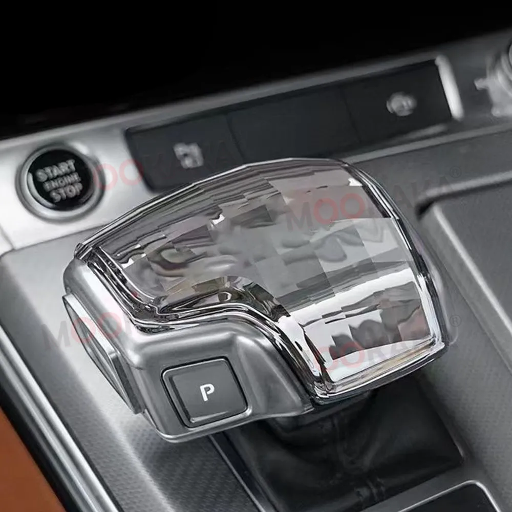 Car Crystal Handle Gear Head Touch Activated Gradual Change Led Gear Shift Knob Breathable Light Crystal Knob for Audi