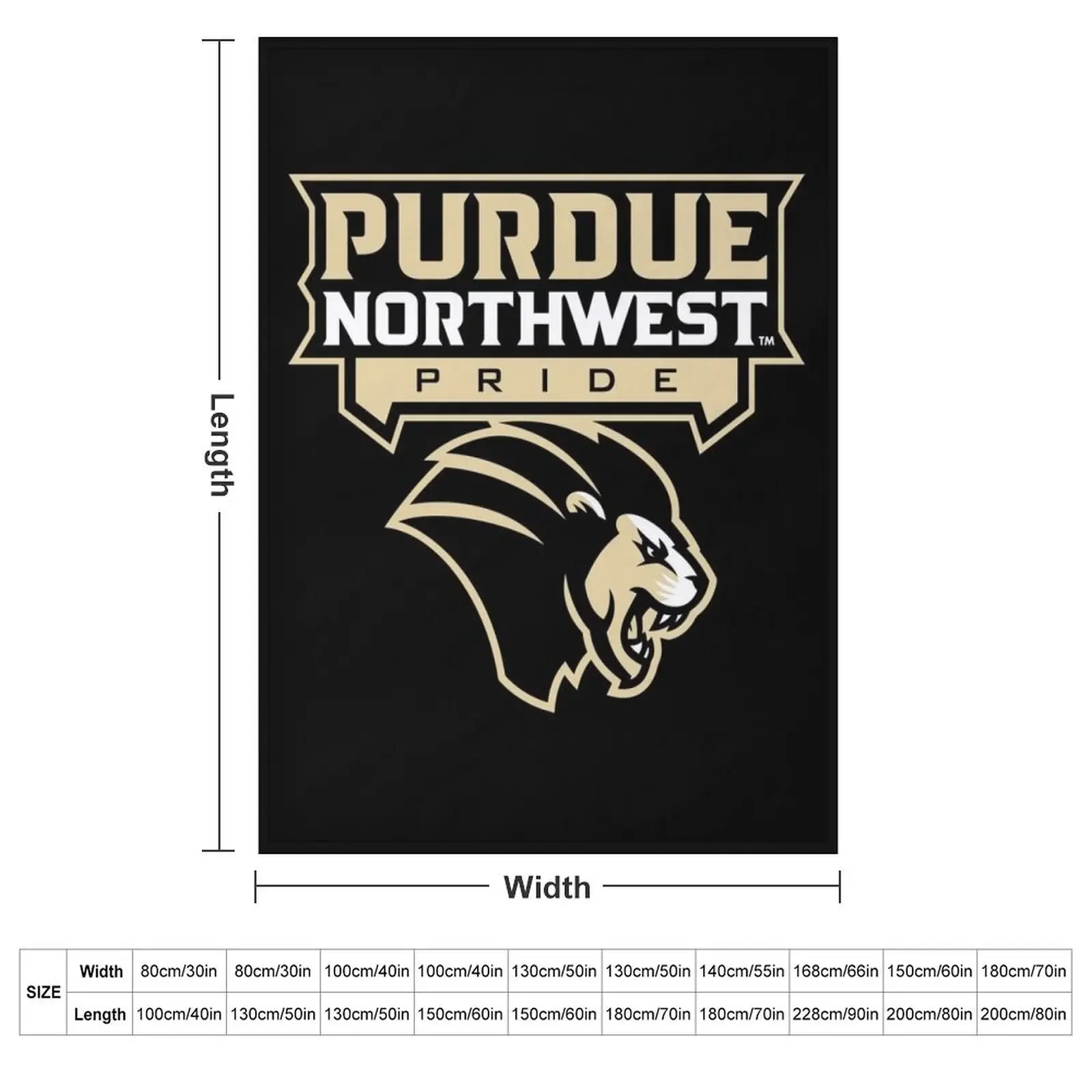 Purdue University Northwest Throw Blanket Comforter Camping Stuffeds Bed covers Blankets