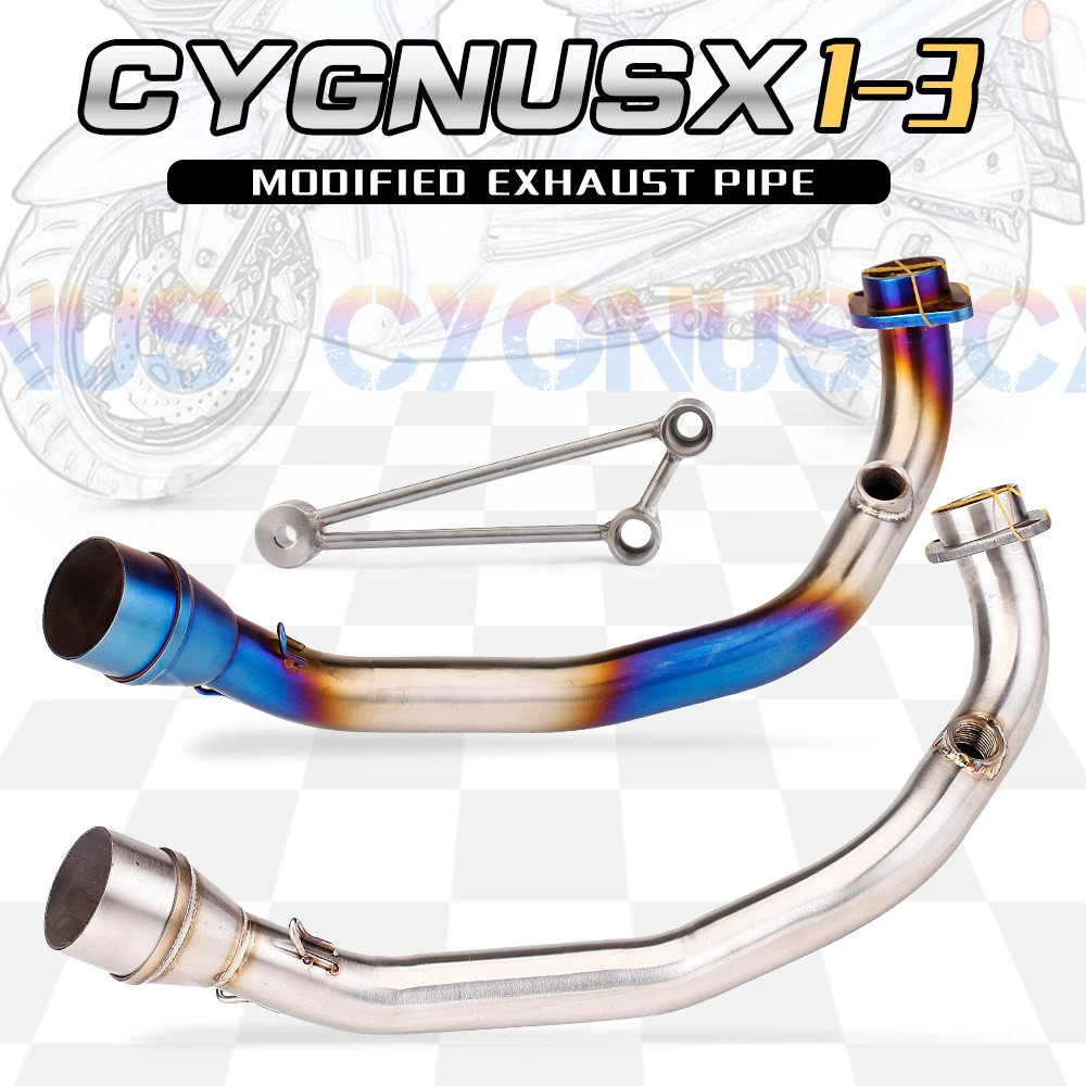 

Motorcycle Exhaust Muffler Pipe, Center Section Adapter Pipe For 125 150 ZUMA125 Cygnus X SMax