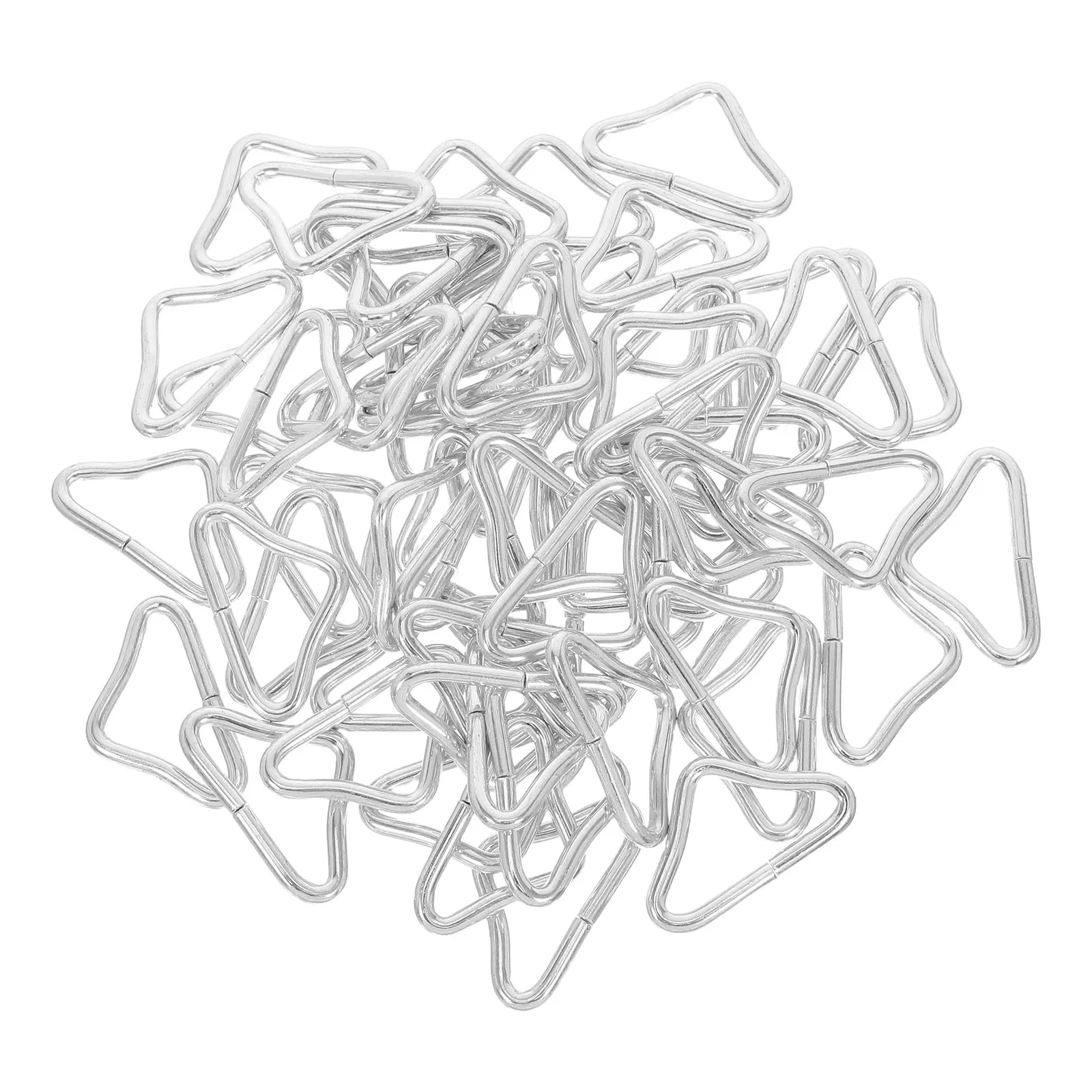 

60 Pcs Trampoline Parts Triangle Buckles V Shaped Rings Jump Bed Accessories Wear Resistant Reusable Sturdy Comfortable Easy