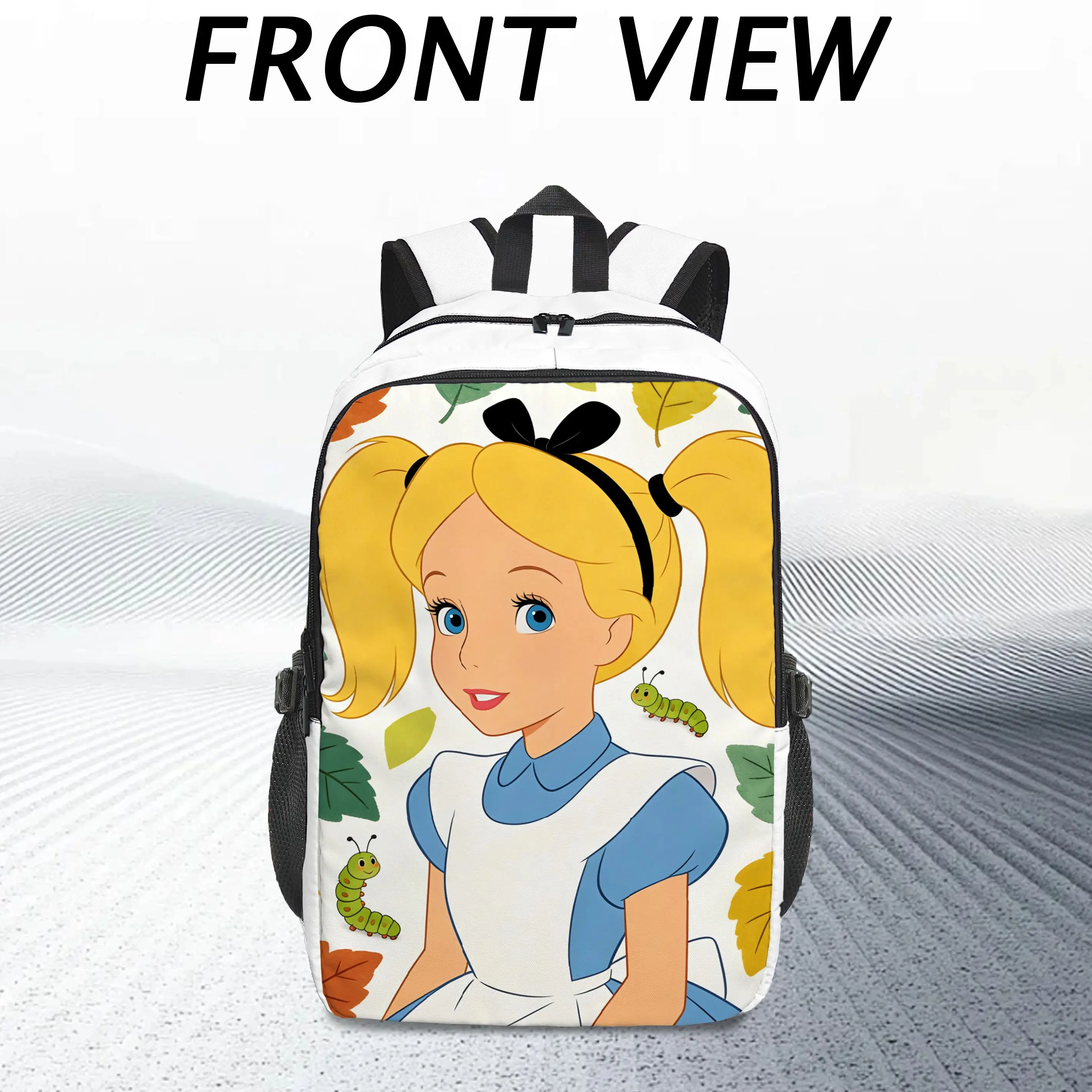 

1 шт. Рюкзак Disney Alice, модный и простой, приятный в подарок, унисекс, стиль для пары, большая вместимость, высокое качество