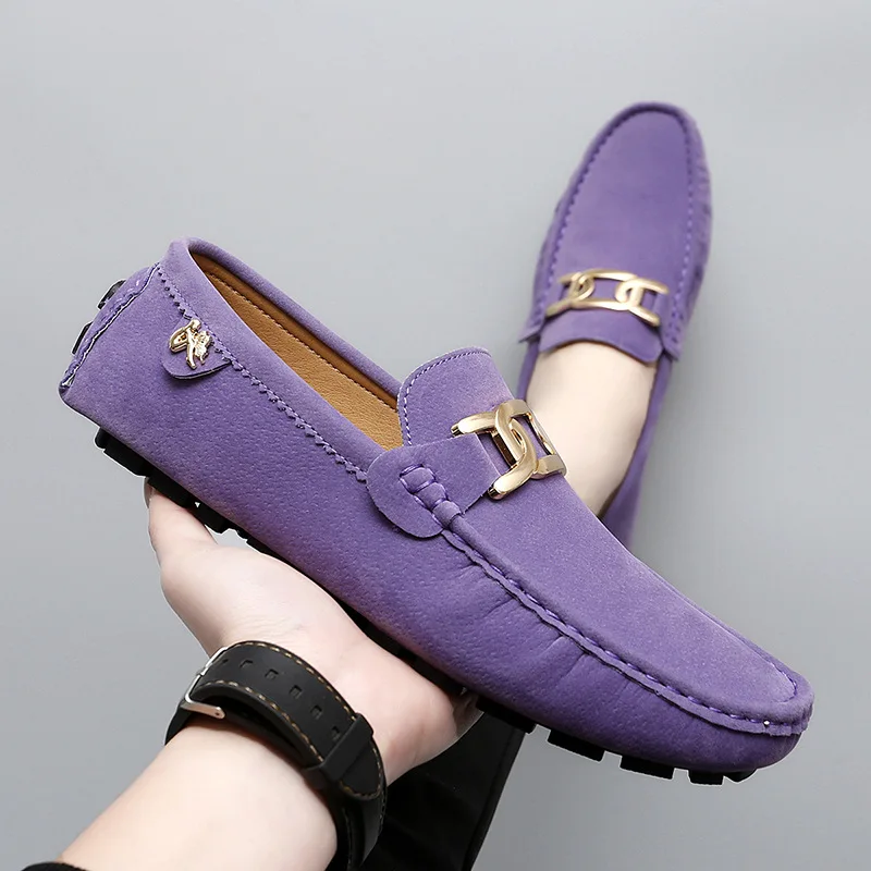 2026 New Style Handmade Loafers for Men, Soft Sole Slip-On Casual Shoes, Breathable Trendy Versatile Large Size