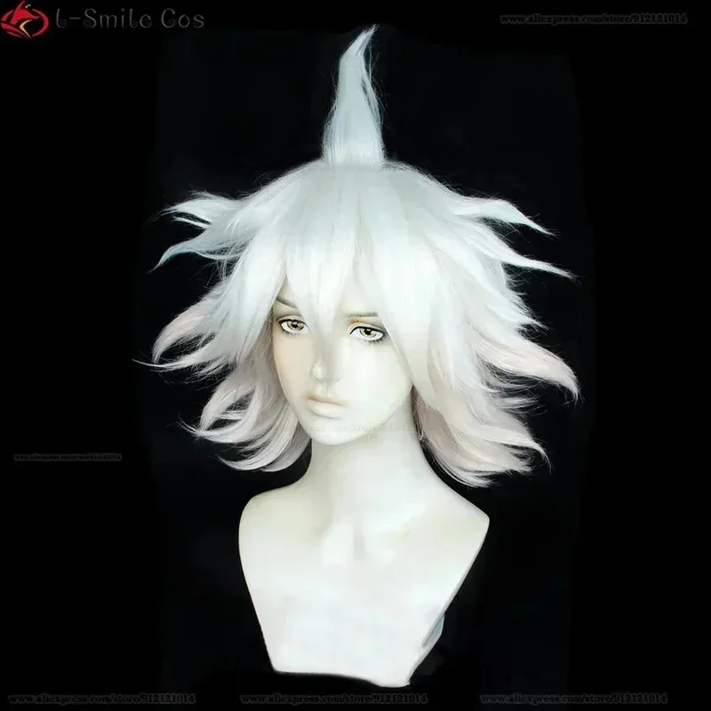 

Аниме Danganronpa 2 Косплей Komaeda Nagito Белый Градиент Розовый Термостойкие Синтетические Волосы Парики Кепка gh; 0