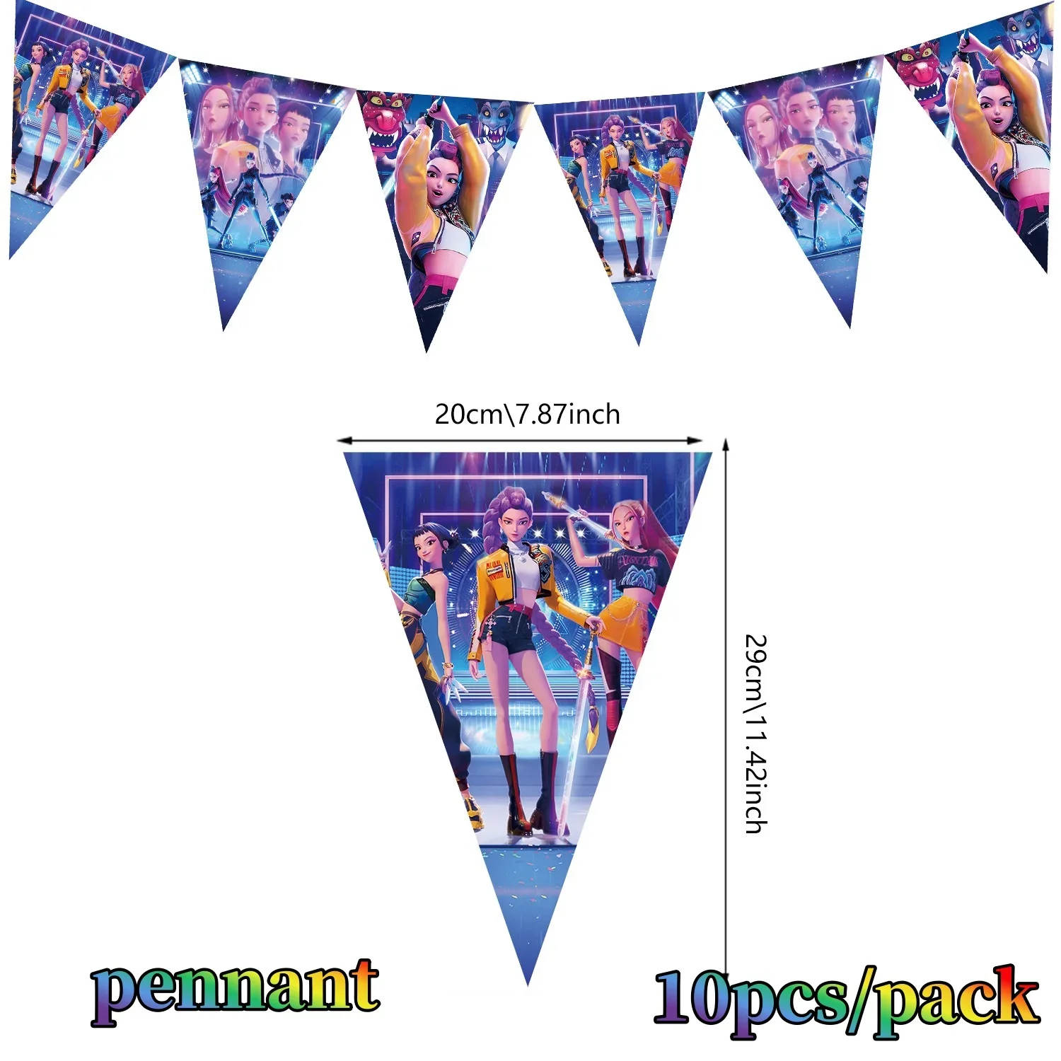 10/20/30/50 Stück Kpop Girls Idol Geburtstagsparty Dekoration Tasse Teller Tischdecke Serviette Wimpel Geschenktüte Kpop Partyzubehör – Detail 3