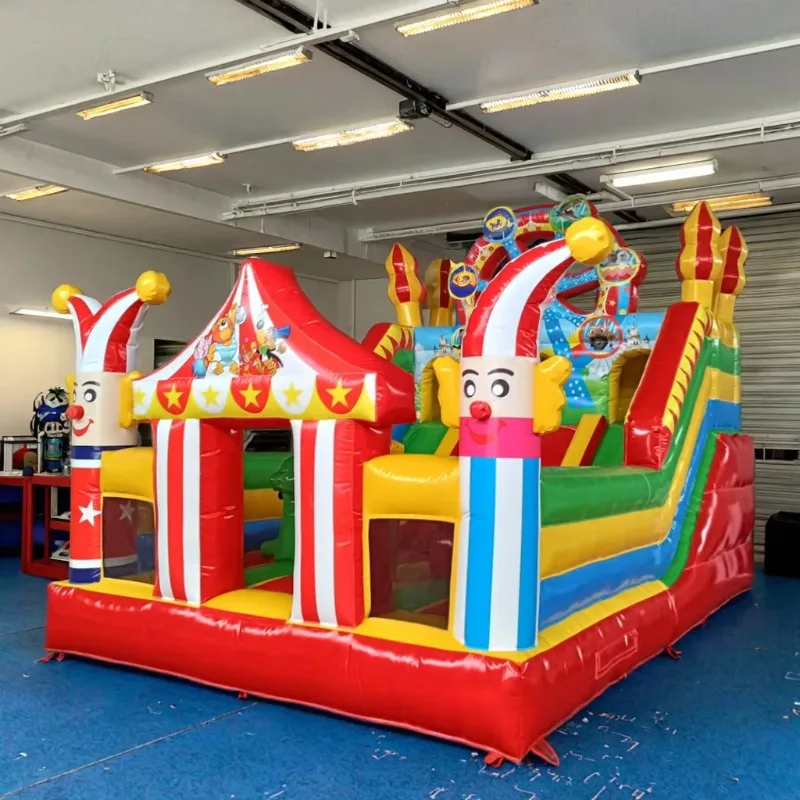 Large Capacity 4m*6m/5m*8m Inflatable Castle for Children with Slide and Climbing Area PVC Material Bouncy House